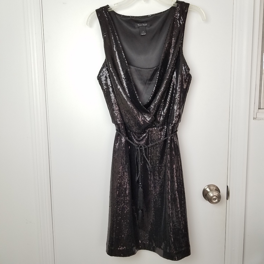 White/Black House Market Dress size 6.